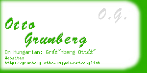 otto grunberg business card